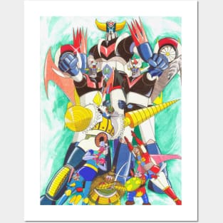 Nagai Super Robots Posters and Art